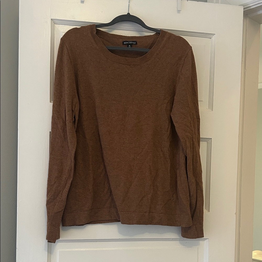 Jcrew Factory Chestnut Long Sleeve Sweater